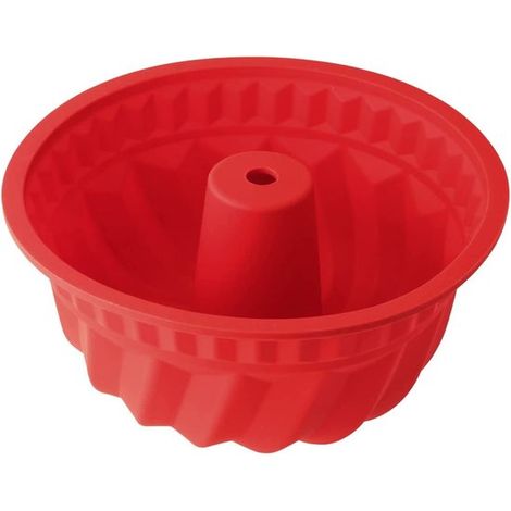 Flexible Silikon-gugelhupfform – Ø 22 Cm – Rot
