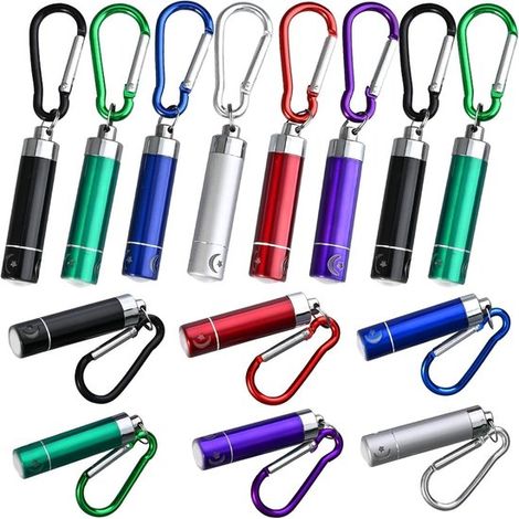 Ynkkvre – Led-taschenlampen-schlüsselanhänger – 14er-pack – Multifunktionale Schlüsselanhänger-taschenlampe – Mini-schlüsselanhänger-taschenlampe – Ideal Für Aktivitäten Und Notfälle Bei Nacht – Rund