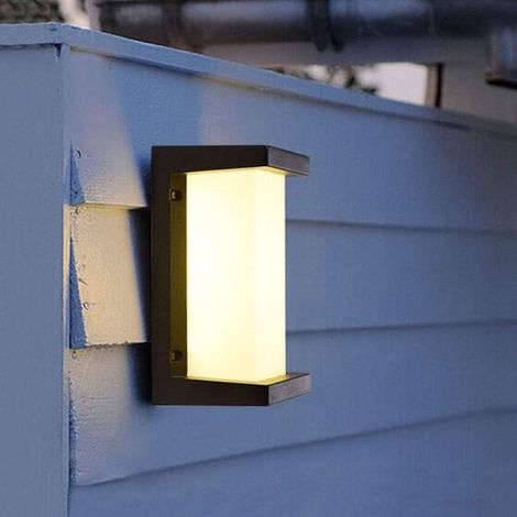 Longziming – Led-außenwandleuchte Mit Bewegungsmelder – Vertikales Modell – 18 W, 1800 Lumen – Ip66 Wasserdicht – Moderne Fassadenbeleuchtung – Aluminium – Weißes Licht