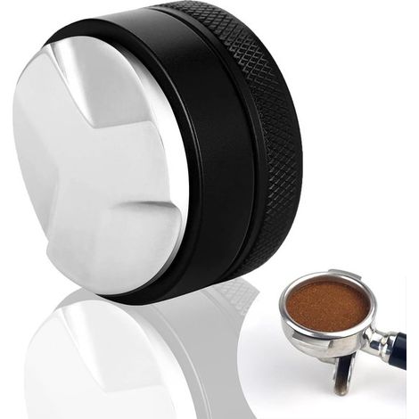 Longziming – 53-mm-kaffeespender – Verstellbarer Kaffeespender Mit Silikonmatte – Rutschfestes Design – Barista-zubehör Für Espresso Und Gemahlenen Kaffee