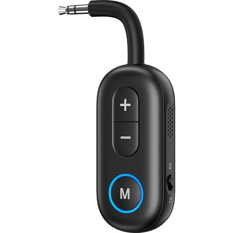 Bluetooth 5.4 Sender/empfänger – Bluetooth-autoradio-adapter – Bluetooth-empfänger – Dualer Sende-/empfangsmodus – Bluetooth 5.4 Mit Geringer Latenz – 14 Stunden Akkulaufzeit – Universelle Aux-kompati