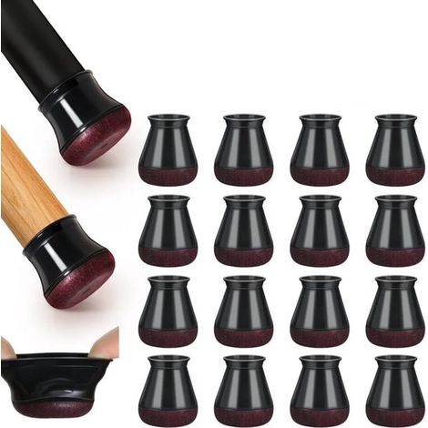 Peysaitr Filz-stuhlbeinschoner, 16er-pack – Runde Silikonkappen (13–20 Mm), Kratzschutz Und Schalldämpfung – Für Parkett-, Laminat- Und Fliesenböden