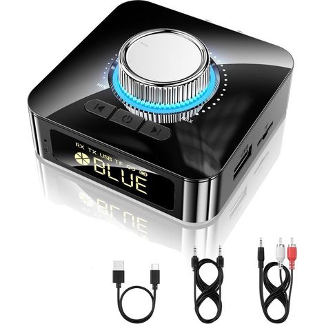 Ynkkvre – Bluetooth 6.0 Audio-adapter Mit Aux- Und Rca-anschluss – Kabelloser Empfänger Mit Hifi-klang, 10 M Reichweite, Für Fernseher, Lautsprecher Und Pc