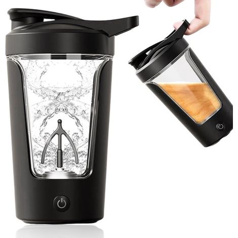 Longziming – Elektrischer Shaker – Elektrischer Fitness-shaker – Shaker – 450 Ml – Schnelles Und Effizientes Mixen – Tragbar Und Leicht – Leicht Zu Reinigen – Strapazierfähiges Material