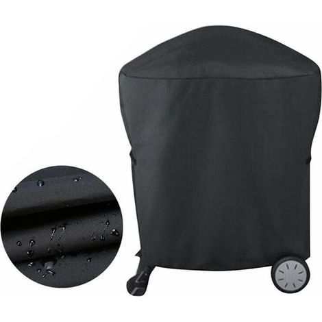 Grillabdeckung – Staubschutz – Schwarz – Robuste Grillabdeckung Aus Oxford-gewebe – Wasserdicht – Reiß- Und Uv-beständig – 54 X 76 X 69 Cm