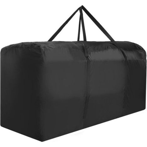Longziming - Aufbewahrungstasche Für Gartenkissen 122 X 39 X 55 Cm – Wasserdichte Aufbewahrungstasche Aus Oxford-gewebe Mit Reißverschluss Und Tragegriffen – Faltbare Aufbewahrungstasche Für Kissen Un