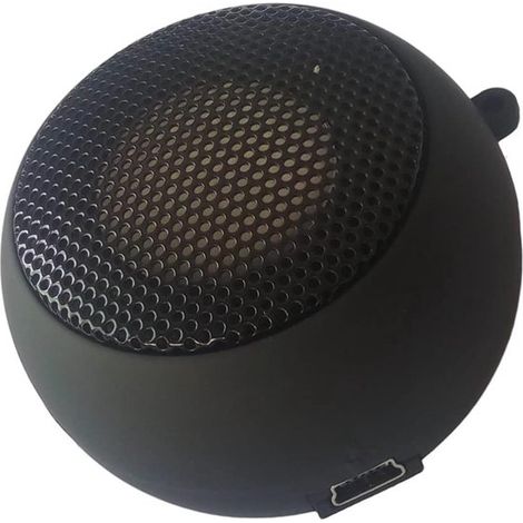 Longziming – Mini-bluetooth-lautsprecher – Tragbarer Lautsprecher – Kompaktes Design Mit Integriertem Audiokabel Und Akku – 1 Stück – Schwarz