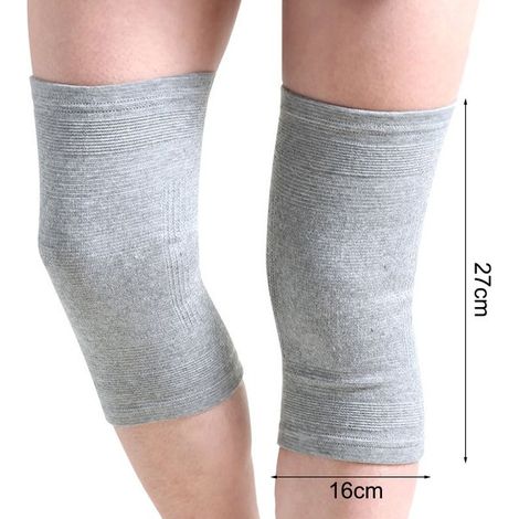 Sport-kniebandagen – Kompressionsschiene – Stützend Und Wärmend – Bei Arthritis Und Verletzungen – Elastisches Design – Für Sportler – Schwarz – Universalgröße – 2 Stück