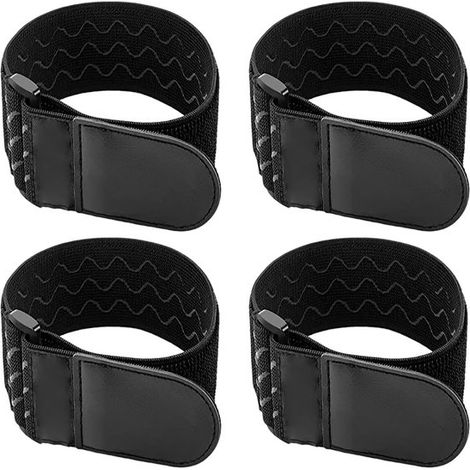 Longziming – 4er-pack Elastische Klettbänder – 5 X 30 Cm – Rutschfest Und Verstellbar – Ideal Für Kabelmanagement, Sport Und Zuhause