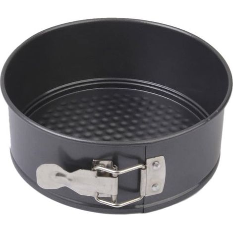 Runde Springform Mit Antihaftbeschichtung – Auslaufsichere Kuchenform Mit Flachem Boden – Für Eine Halbe Portion – Auslaufsicher – Antihaftbeschichtung – Durchmesser 12 Cm – Schwarz