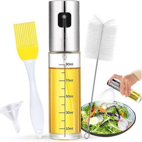 Speiseölsprüher – Olivenölsprüher Zum Kochen – Grillzubehör – Aufsteckmodell – Skala – 100 Ml