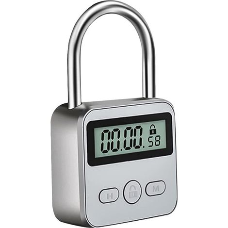 Kofferschloss – Tsa-diebstahlsicherung – Zahlenschloss – Für Smartphones, Süßigkeiten Und Zigaretten – Lcd-display – Einstellbarer Timer Von 1 Minute Bis 99 Stunden – Unzerbrechliches Design