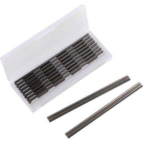 Härten Sie Hobelmesser – Holzbearbeitung – Hartmetall – 10er-set, 82 Mm Hss, Doppelseitig, Verschleißfest – Werkzeugloser Wechsel In 10 Sekunden – Präzisionsgeschliffen, Kompatibel