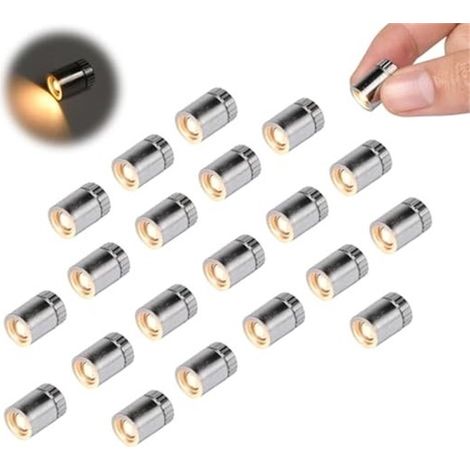 Ynkkvre – Mini-led-lichterkette (20 Stück) Für Puppenhäuser – Miniatur-beleuchtungszubehör