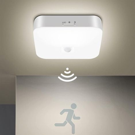 Carming – Led-deckenleuchte Mit Bewegungsmelder – Kabellos – Wiederaufladbar – Weißes Licht