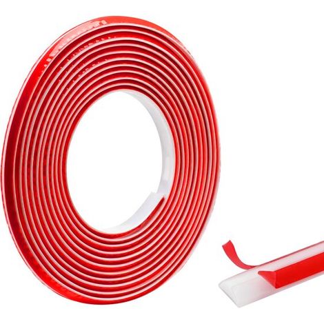 Longziming Selbstklebende Pvc-sockelleiste – Eckprofil – 5 M Leiste – 12 X 9 Mm Zierleiste – Wasserfest Und Flexibel – Für Wände, Decken, Böden, Ecken Und Mehr – Weiß