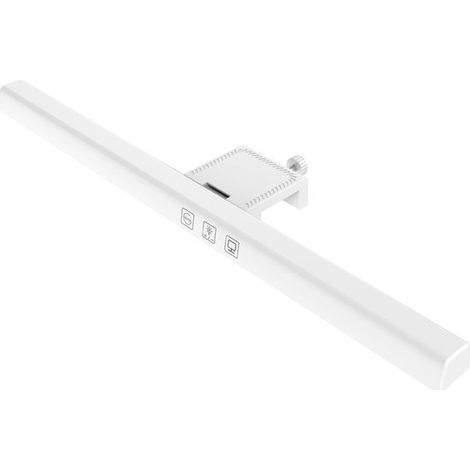 Led-streifenleuchte Für Computermonitore – Led-schreibtischlampe – Asymmetrische Lichtprojektion Nach Vorne – Drei Einstellbare Farbtemperaturen – Weiß – Für Den Bürogebrauch