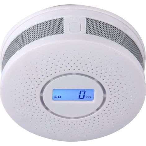 Kombinierter Rauch- Und Kohlenmonoxidmelder – Led-anzeige – 85 Db Alarm – Kabellos – Batterien Enthalten – Fotoelektrischer Sensor