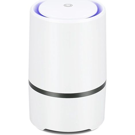 Longziming Luftreiniger – Aktivkohlefilter – 1 Stück – Hepa-filter – Leise (≤ 28 Db) – Nachtlicht – 8-stunden-timer – Usb-anschluss – Ideal Für Schlafzimmer, Büro Und Kinderzimmer – 12,5 X