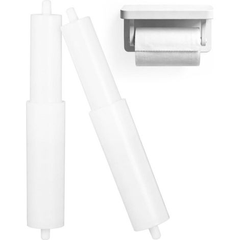 Longziming – Einziehbarer Toilettenpapierhalter – Toilettenpapierrollen-zubehör – Werkzeuglose Montage – Universell Kompatibel – Aus Karton Und Kunststoff – Langlebiges Design – Verwendung