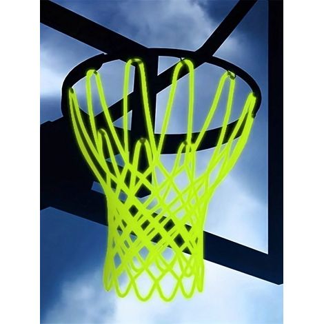 1. Beleuchtetes Basketballnetz, Solarbetriebenes Nylonnetz Für Den Einsatz Bei Nacht, Tragbares Outdoor-sportgerät