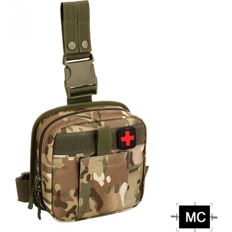 West Outdoor Beintasche, Wasserdichtes Taktisches Molle-system, Erste-hilfe-set, Sanitätstasche, Jagd, Wandern, Trekking