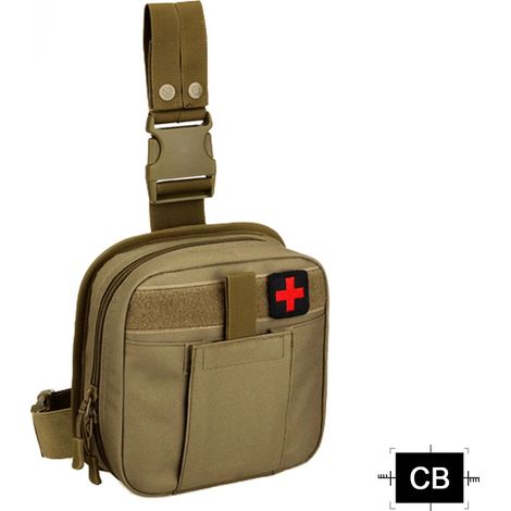 West Outdoor-beintasche, Wasserdichtes Molle-taktiksystem, Erste-hilfe-set, Sanitätstasche, Für Jagd, Wandern Und Trekking