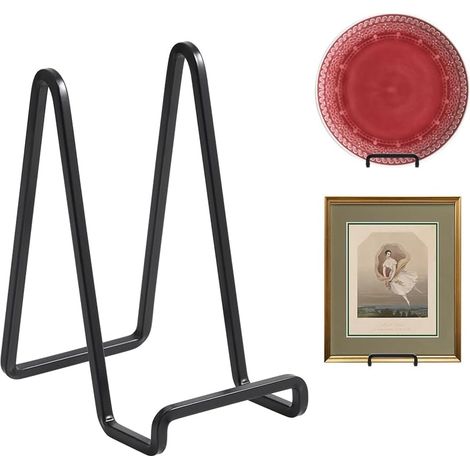Tellerständer, Präsentationsstaffelei – 15 Cm Metalltellerständer Zur Präsentation – Tischfotoständer – Schwarze Eisenstaffeleien Zur Präsentation Von Fotos Und Bilderrahmen