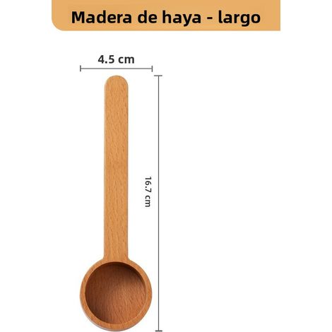 1-teiliges Messlöffel-set Aus Holz Für Die Küche, Zuckermesslöffel, 38,1 Cm