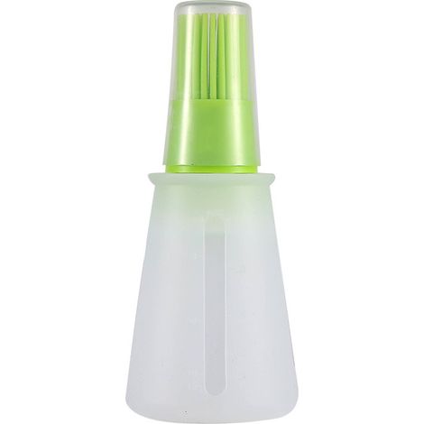 2-teiliges Set Tragbarer Silikon-ölpinsel Mit Marinierwerkzeug, Grün, Küchenutensil Zum Grillen Und Backen, 38,1 Cm