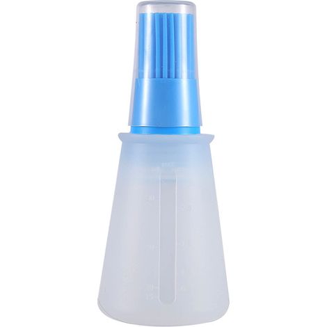 2-teiliges Set Tragbarer Silikon-ölpinsel Mit Margarine, Blau, Küchenutensil Zum Grillen Und Backen, 38,1 Cm