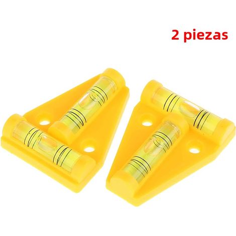 2 Mini-t-wasserwaagen, Dreieckiges Messinstrument, Kunststoff-messwerkzeug Mit Schaumstoffkugel