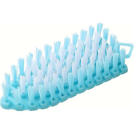 Ultraweiche Reinigungsbürste Mit Borsten, Sanfte Scheuerbürste Für Empfindliche Oberflächen In Küche Und Bad, Kratzfrei, Aus Strapazierfähigem Pp, Kein Stromanschluss Erforderlich, Blau, 1 Stück