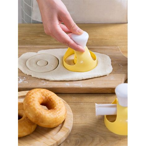 Diy-donut-backwerkzeug-set (2-teilig) – Donut-form Zum Auspressen Und Herstellen Von Selbstgemachten Donuts, Praktisches Werkzeug Zum Backen Zu Hause