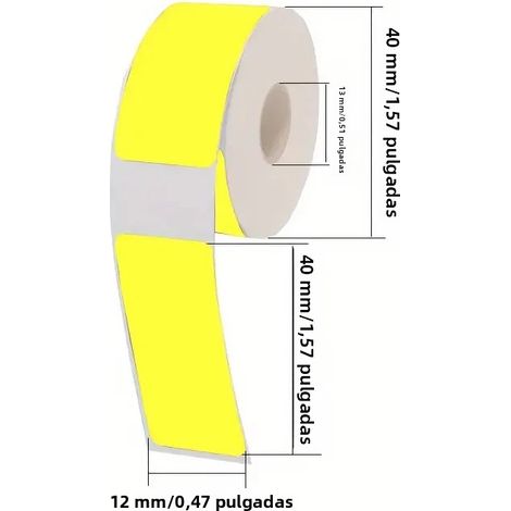 Thermotransfer-etikettenband Für P15 Etikettendrucker: 2 Stück, Abmessungen 12x40mm, 160 Stück Pro Rolle, Kompatibel Mit Phomemo D30, Marklife P12 P11 Labelle, Aufkleberhersteller.