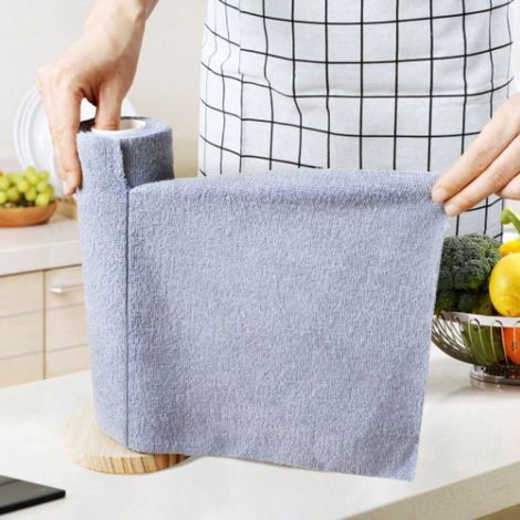 20 Wiederverwendbare Graue Mikrofasertücher, Handabreißbare Reinigungstücher, Vielseitig Einsetzbar Für Auto, Küche, Möbel, Badezimmer, Geschenkidee