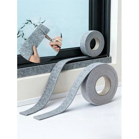 1 Stück Grauer, Selbstklebender Filzstreifen Zur Feuchtigkeitsaufnahme, Antikondensations-fensterdichtungsband, 38,1 X 25,4 X 38,1 Cm