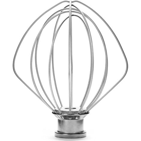 1 Stück Kitchenaid K45ww Schneebesen Für Küchenmaschinen Mit Kippbarem Motorkopf, Edelstahl, 25,4 Cm