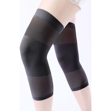 Atmungsaktive Unisex-knieschoner Mit Kompression – Leichtes Design Mit Elastischem Band, Geeignet Für Alle Jahreszeiten, Sport Und Alltag, Schwarz, 2er-pack