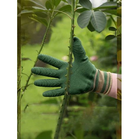 2 Paar Gartenhandschuhe, Strapazierfähige, Durchstichfeste Nitrilhandschuhe, Wiederverwendbare Mehrzweckhandschuhe Für Gartenarbeit Und Reinigung