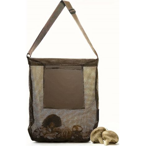 1 Stück Große Pilzsammeltasche Für Den Außenbereich, Grün, Strapazierfähige Gartentasche Für Obst Und Gemüse, 25,4 Cm