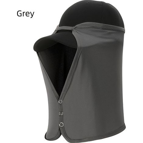 1 Stück Outdoor-wandermaske Zum Schutz Vor Sonne, Bergsteigen, Radfahren, Angeln Und Mücken, Tragbar Als Hut Für Sommer Und Frühling, Unisex, Grau