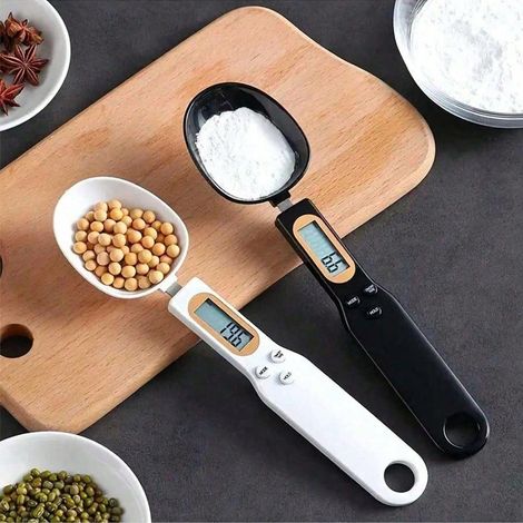 1 Elektronische Messlöffelwaage, Kompakte Digitale Küchen- Und Lebensmittelwaage, Tragbare Zutatenlöffelwaage Zum Backen, Kochen Und Zubereiten Von Speisen
