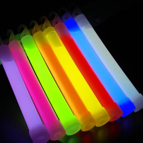 10 Leuchtstäbe In Verschiedenen Farben, Fluoreszierendes Licht Für Camping, Wandern, Notfälle, Open-air-konzerte – Leuchtende Sicherheitsaccessoires