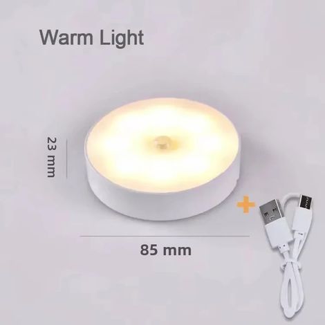 Stück Magnetische Led-nachtleuchte Mit Bewegungssensor – Usb-aufladbar Mit Ein-/ausschalter, Batteriebetriebene, Tragbare Schrankleuchte Für Küche, Schlafzimmer Und Unter Möbeln