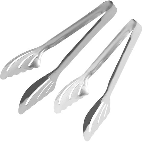 2-teilige Grillzange Aus Edelstahl, Hitzebeständige Lebensmittelzange, 38,1 X 25,4 X 38,1 Cm