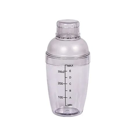 Schwarzer Cocktailshaker Aus Kunststoff, Mixbecher Mit Skala, 38,1 Cm