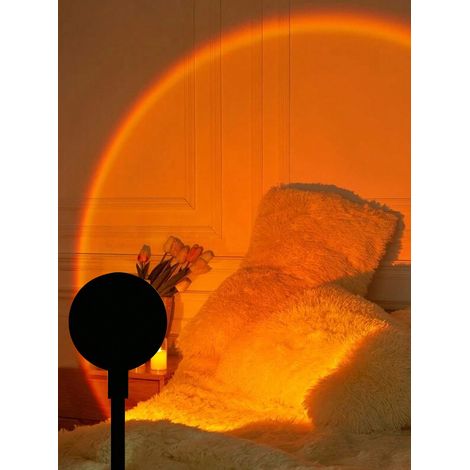 Sonnenuntergangsprojektorlampe, Kreative Led-dekorationslampe Für Stimmungsvolles Ambiente, Romantisches Nachtlicht Mit 7 Farben Und 13 Modi, Für Ein Farbenfrohes Schlafzimmer