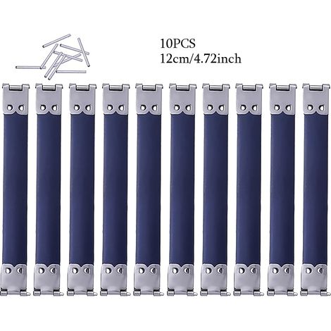 Metallverschluss-set – Federscharniere Für Diy-geldbörsen, Lederwarenclips, Handtaschenreparatur, 10 Stück, 12 Cm