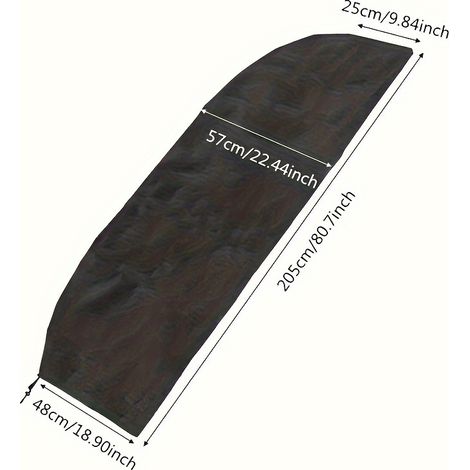 Sonnenschirmhülle Für Garten Und Terrasse, Staubdicht Und Uv-beständig, In 6 Größen Erhältlich, Mit Reißverschluss, 80,71 X 9,84 X 18,9 Zoll